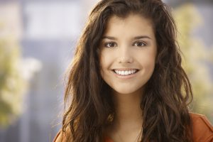 young woman smiling